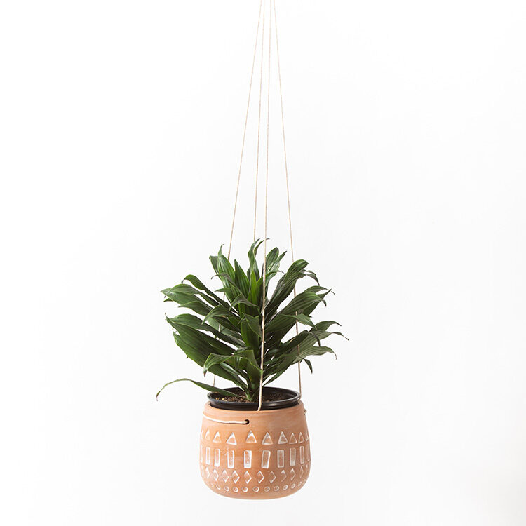 Terracotta hanging planter