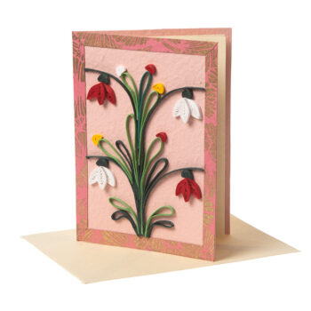 Pink floral card