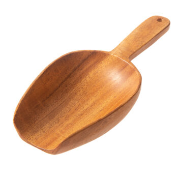 Large neem wood scoop