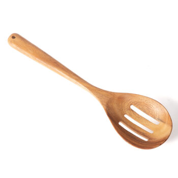 Neem wood slotted spoon