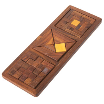 Three wooden puzzles