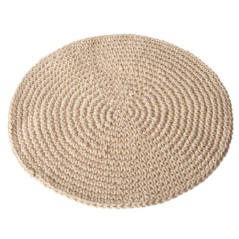 Round crochet placemat