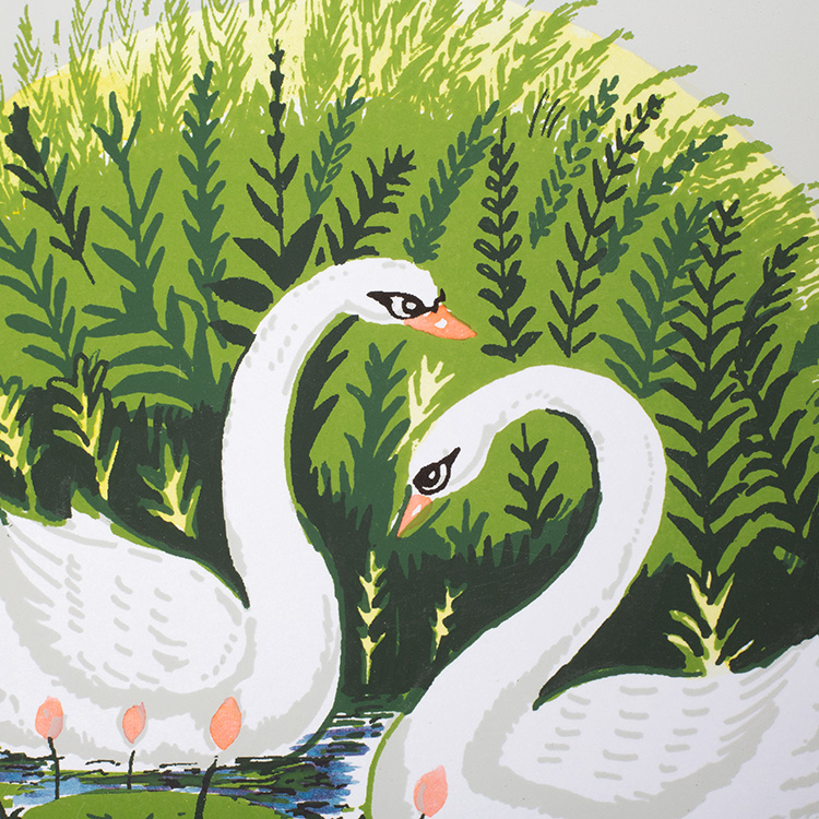 Swans in lake card | Gallery 2