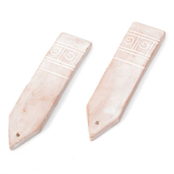 Terracotta plant markers ( set of two)