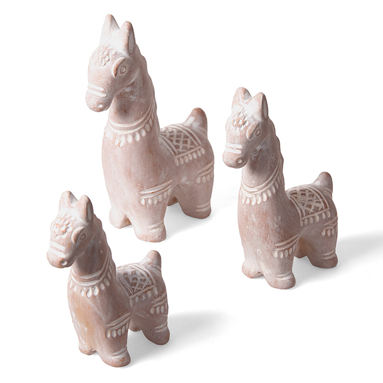 Terracotta horses (set of three) | Gallery 1