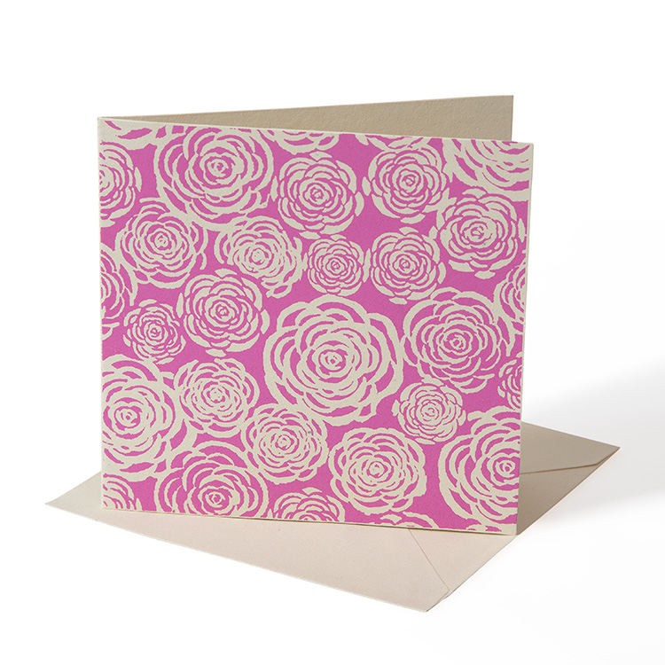Rose print card