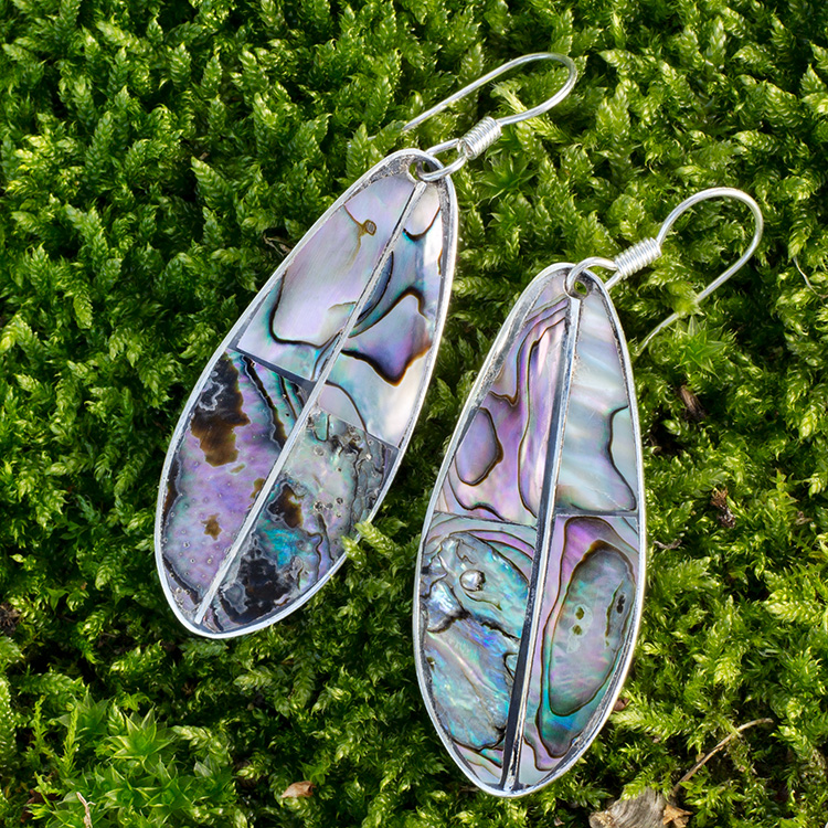 Leaf shell earrings