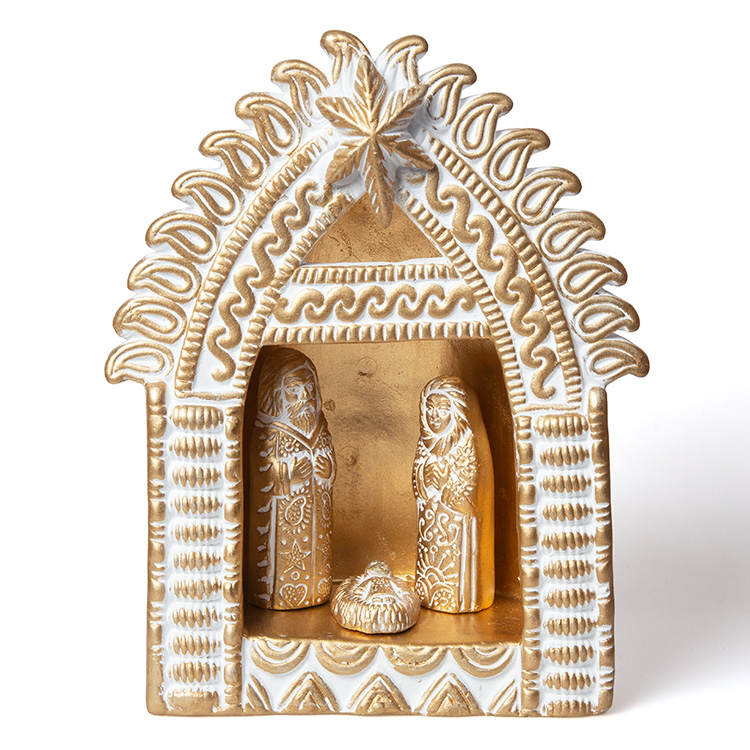 Terracotta nativity set