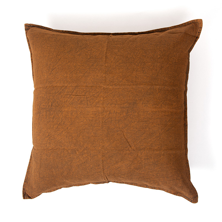 Cinnamon linen euro pillowcase