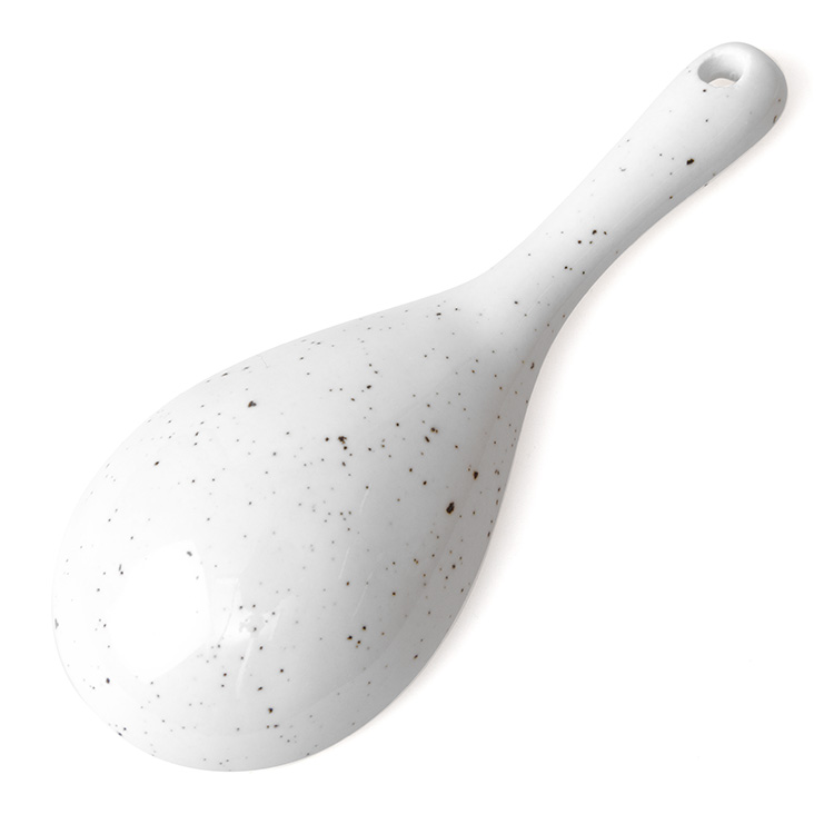 White speckled sauce spoon | Gallery 1