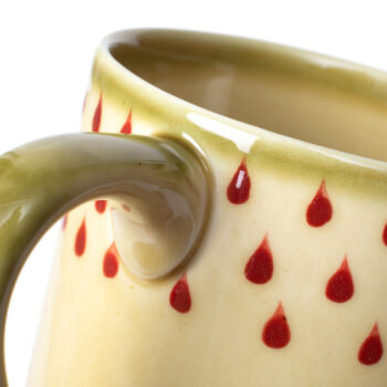 Small red drops mug | Gallery 2