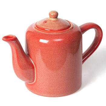 Vintage red teapot