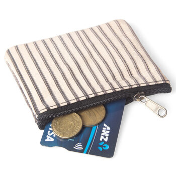 Striped shanti purse