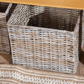 Rattan square basket