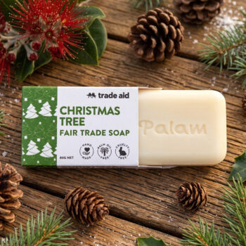Christmas tree soap